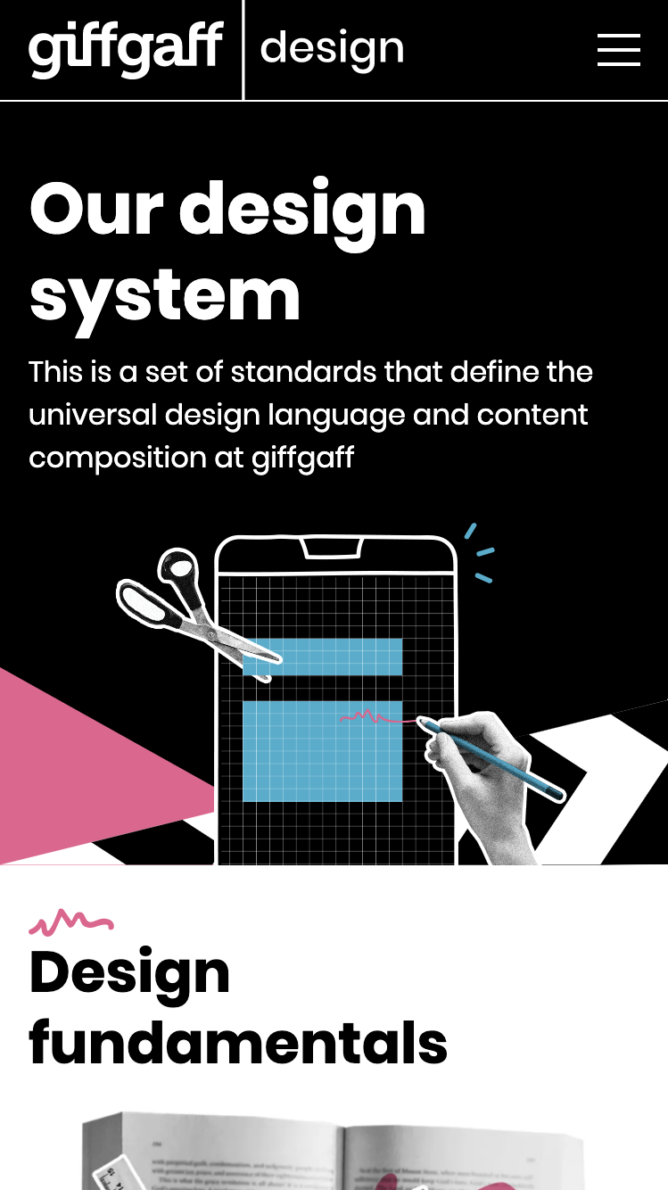 Mobile screenshot of giffgaff.desgin